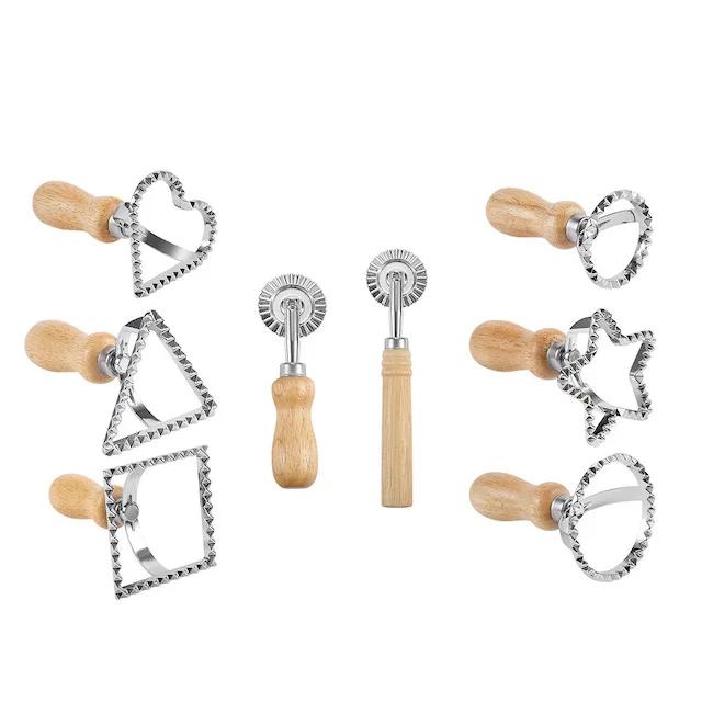 Hot sale 2025 New High Quality Wonton Rolling Nails Press Mold Set Rollers and Cutters Pasta Maker Tools