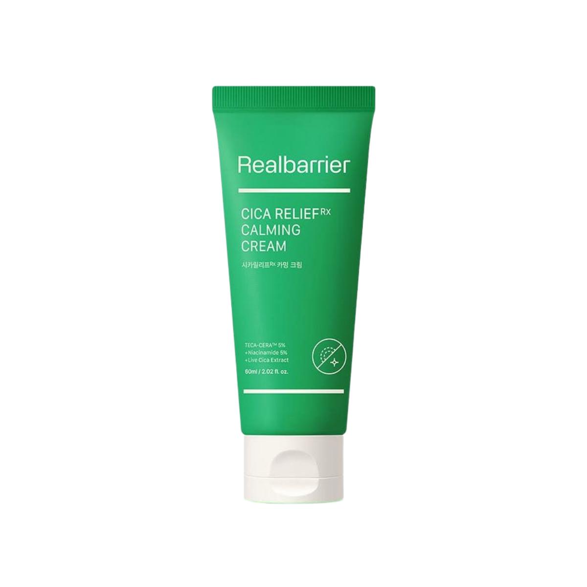

Real Barrier Cica Relief RX Calming Cream 60ml Soothing Facial Moisturizer for Sensitive Skin