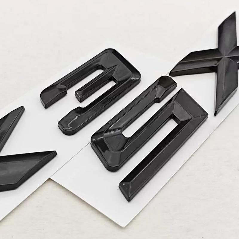 NEW 3D ABS Car Styling Logo X3 X5 Rear Trunk Badge Sticker Emblem Decals For BMW X3 X5 Auto Tail Accessories Uw2