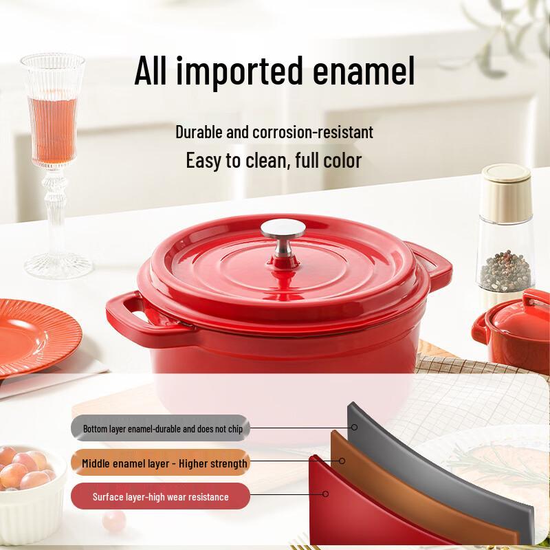 PuPan Enamel Ceramic Stew Pot