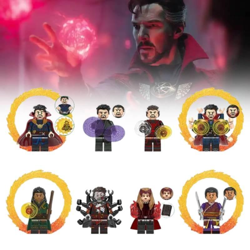 8pcs Doctor Strange Action Figure Model Assembling Toy Building Blocks