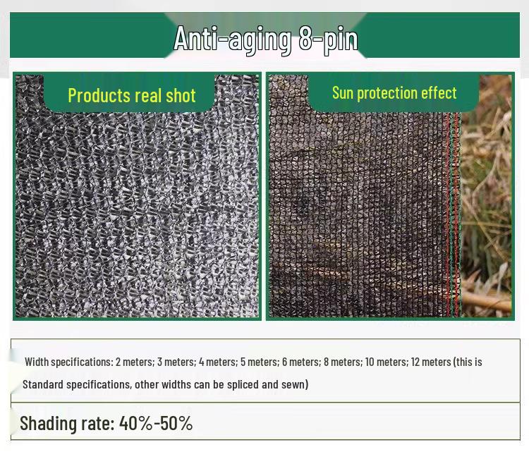 Thickened Encrypted Outdoor Sun Net for Vegetable Fields and Greenhouses