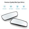 Degree Wide Angle Mirror Blind Spot Mirror Car Reversing Auxiliary Mirror Rectangular Curved Mirror