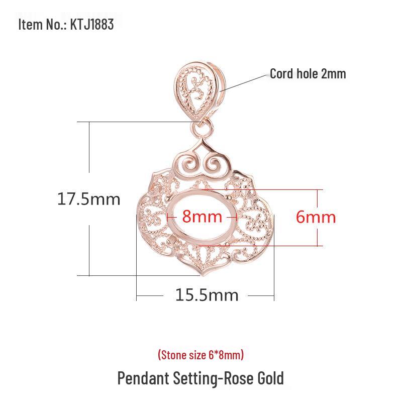 

Подвеска из стерлингового серебра 925 пробы, античное золото, для DIY ожерелий с янтарем, нефритом, яшмой 925 Silver