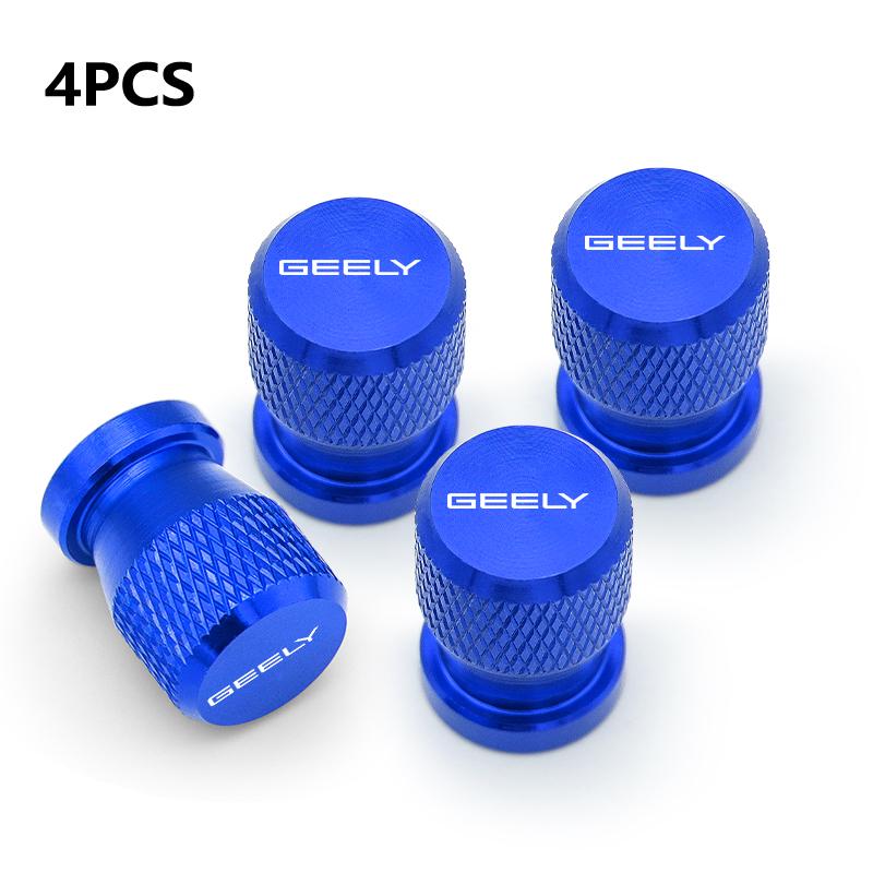 4 Stück Auto Rad Reifen Ventilkappen Reifenventilschaft Abdeckungen Staubdicht Wasserdicht Für GEELY coolray Starray emgrand emgrand tugella Auto Dekor