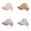 Chapeau de Soleil d'Été en Paille à Large Bord avec Ajustement Réglable pour Femmes Protection Solaire Extérieure