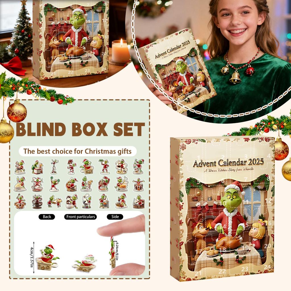Christmas Advent Calendar, 24-day Advent Calendar Holiday Countdown Collection, Pendant Box Suitable For Christmas Surprise Gifts