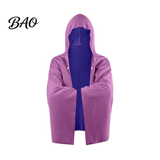 Hooded Cool Towel Cape Cooling Cloak, Cape, Beach Cloak Instant for Men Women Summer Yoga Camping