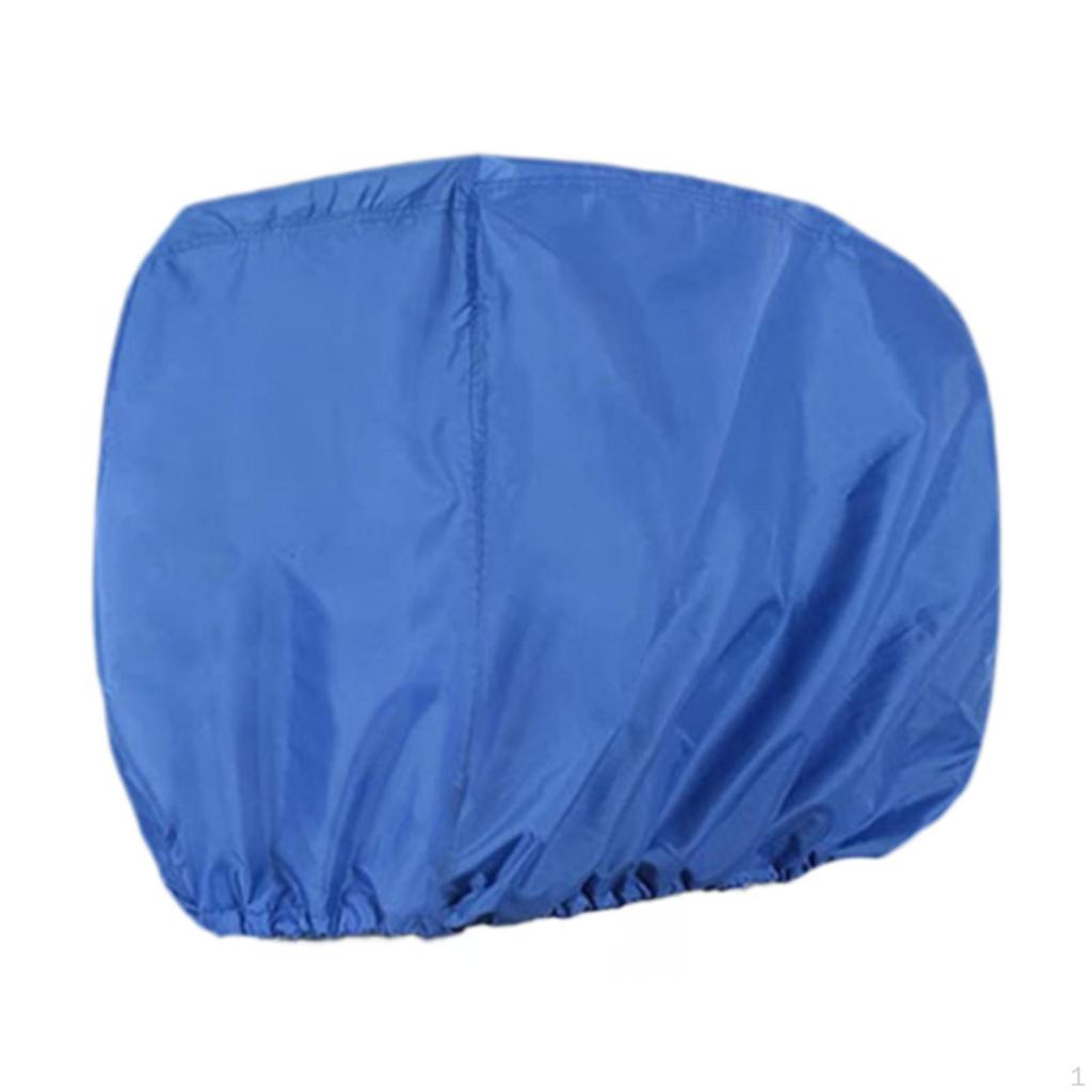 Outboard Motor Cover 210D Oxford Cloth Windproof Sun Protection Blue Dustproof Waterproof Half