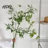 Flexible Artificial Stems for Bending Bamboo Tree Branches Long Faux Greenery Plants Leaves Indoor Plant Decorations Hotels Stems Zen Style