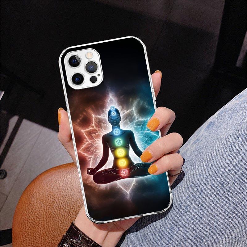 Yoga Chakra Spiritual Energy Universe Phnoe Case for Iphone 17 Air 16 16E 11 12 13 Mini 14 Plus 15 Pro Max 7 8 + SE 2020 Phone C