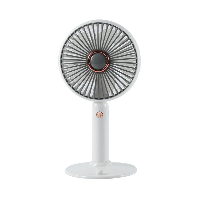

6-Inch USB Rechargeable Handheld Desktop Fan with Three-Speed High Wind Power белый