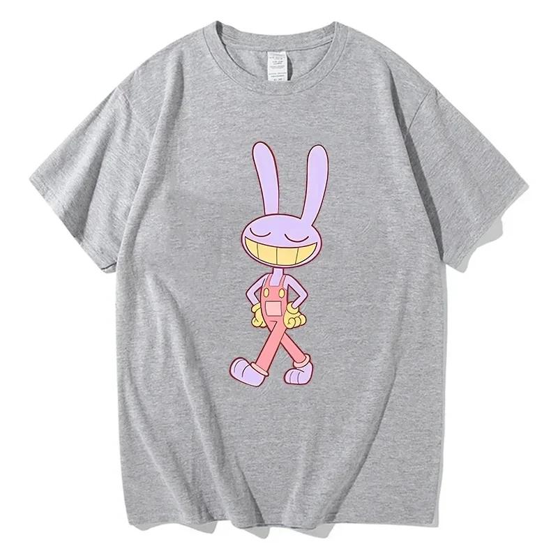 

Футболка из чистого хлопка для мужчин The Amazing Rabbit, футболка с принтом в стиле аниме, унисекс, футболка с короткими рукавами, повседневные летние топы, футболки, одежда XXXXXL золотой