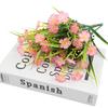 1pc Outdoor Artificial Flowers UV Resistant Fake Plant for Garden Yard Wedding Decor Spring Summer Shrub Plastic Flowers