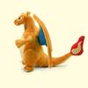 2PCS Charizard And Shiny Mega Charizard X Plush Set Stuffed Dolls - Yellow Two-Horn Black Dragon Rare Collectible Gift