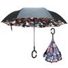 Folding Long Shank Double Layer Inverted Umbrella Windproof Reverse C-Hook Male Golf Umbrella Reverse Umbrellas For Car