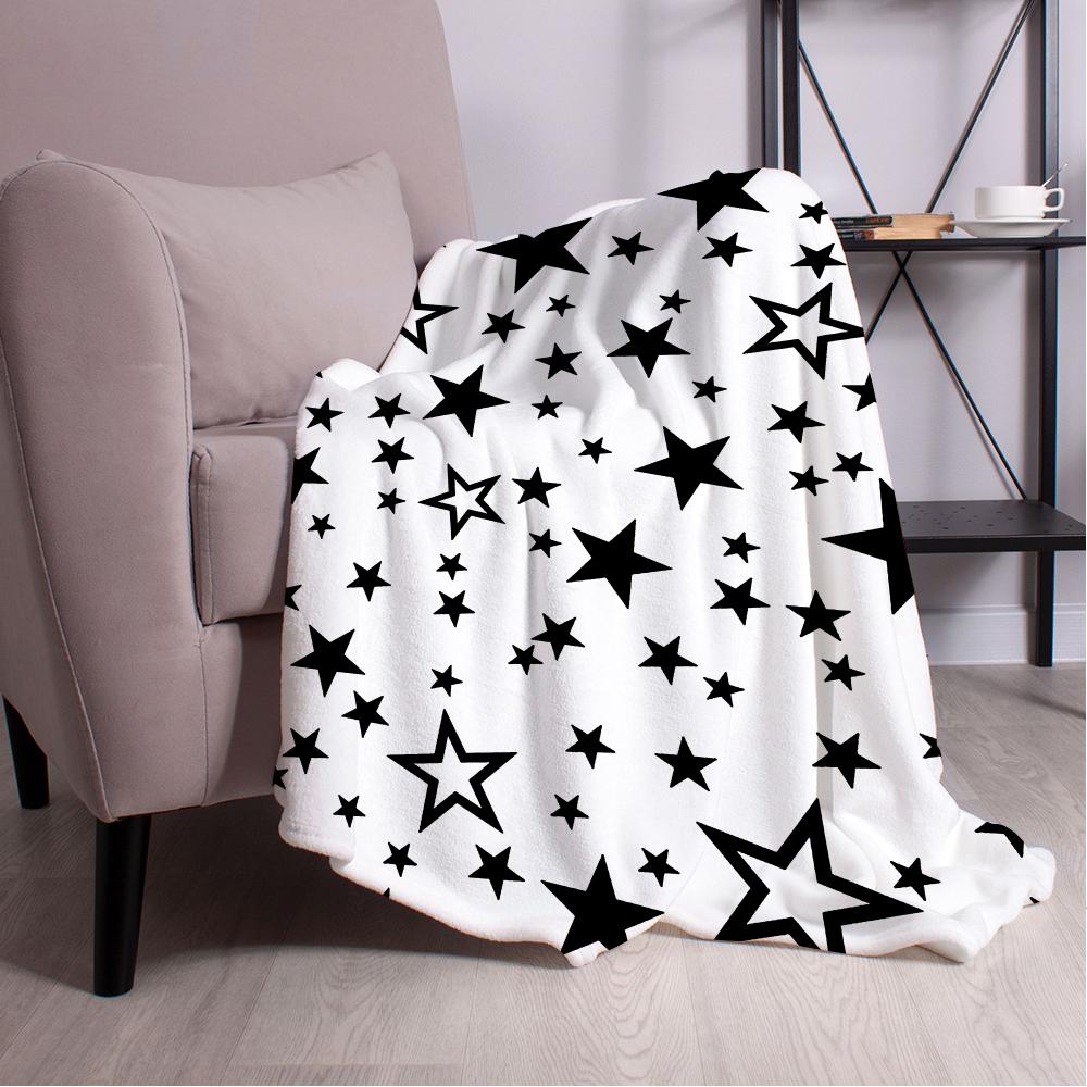 3D reflektierender Glitzer fünfzackiger Stern Wohndecke Ästhetische Kunst Flanelldecke Tragbar Zuhause Reise Camping Sofa Picknick Th
