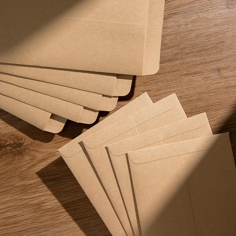 200 Pcs Extra Thick 120g Kraft Paper Envelopes for VAT Invoices and Letters