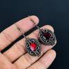 Red Flash Labradorite 999 Copper Wire Wrapped  Earrings, Handmade Gemstone Earrings Jewelry, Gifts For Wife Brand New Earrings