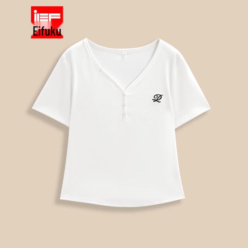 IEF Women s Slim Fit V-Neck Top L