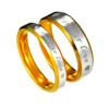 ForeverLove Love-Schriftzug, Edelstahlring, 4/6 mm, Gold und Silber, erotischer Paarschmuck