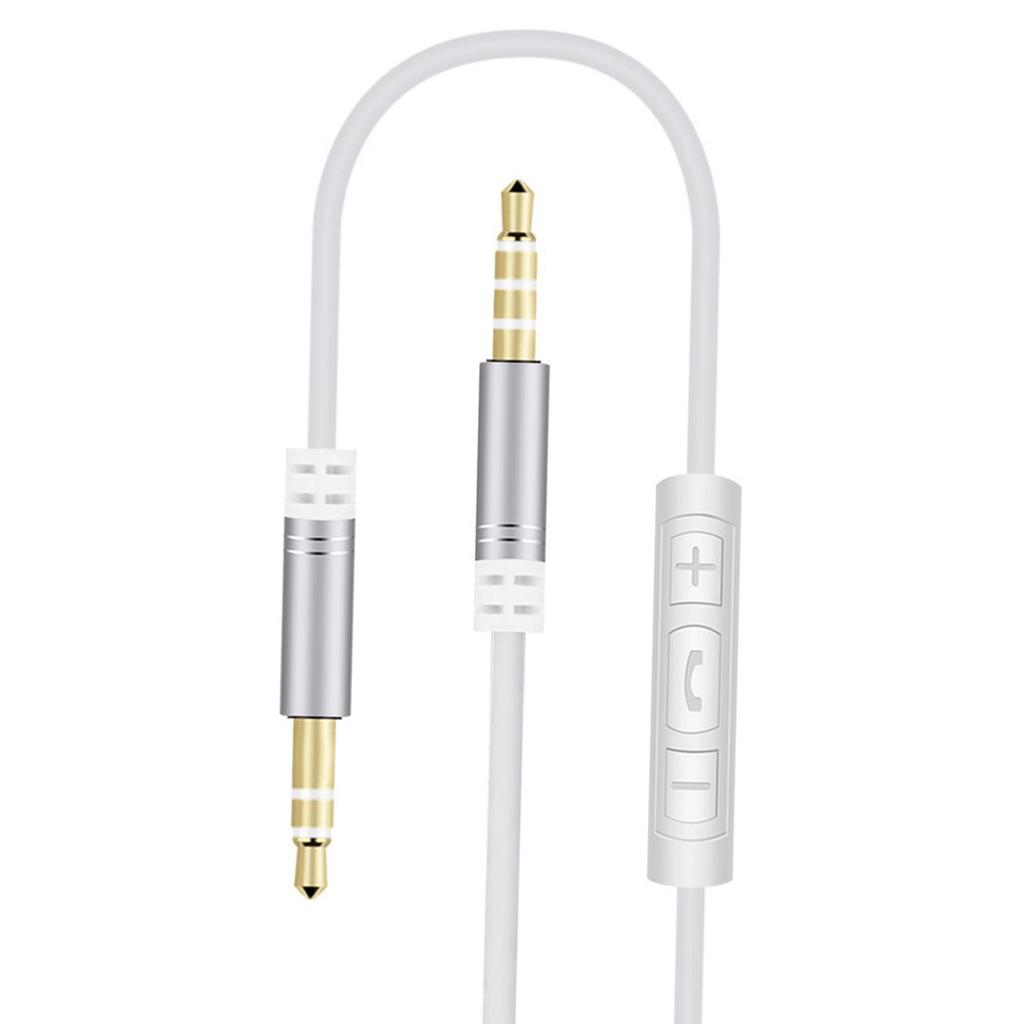 3.5mm Male AUX Cable Conversion Earphone Splitter Mic Auxiliary Speaker Extension Volume