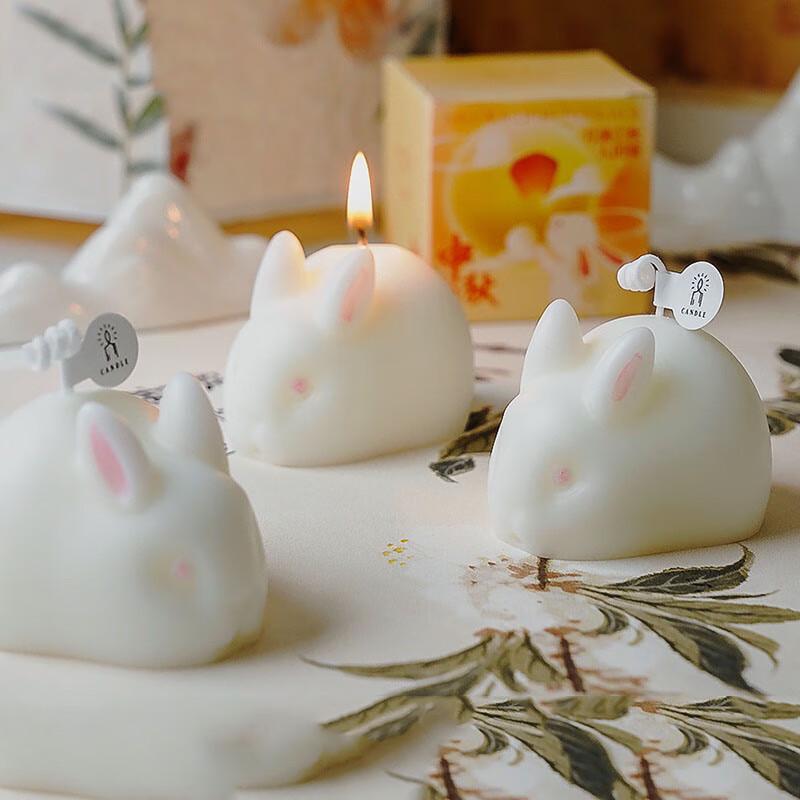 Kapabear Handmade Rabbit Scented Candle Gift Set