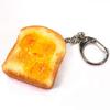 Magen wird jedes Mal knurren, wenn Sie den Toast Lebensmittelmuster Schlüsselanhänger niedlich lustig Souvenir Geschenk 271OK [Kokosnuss Zubehör] Ihr es (Marmelade)