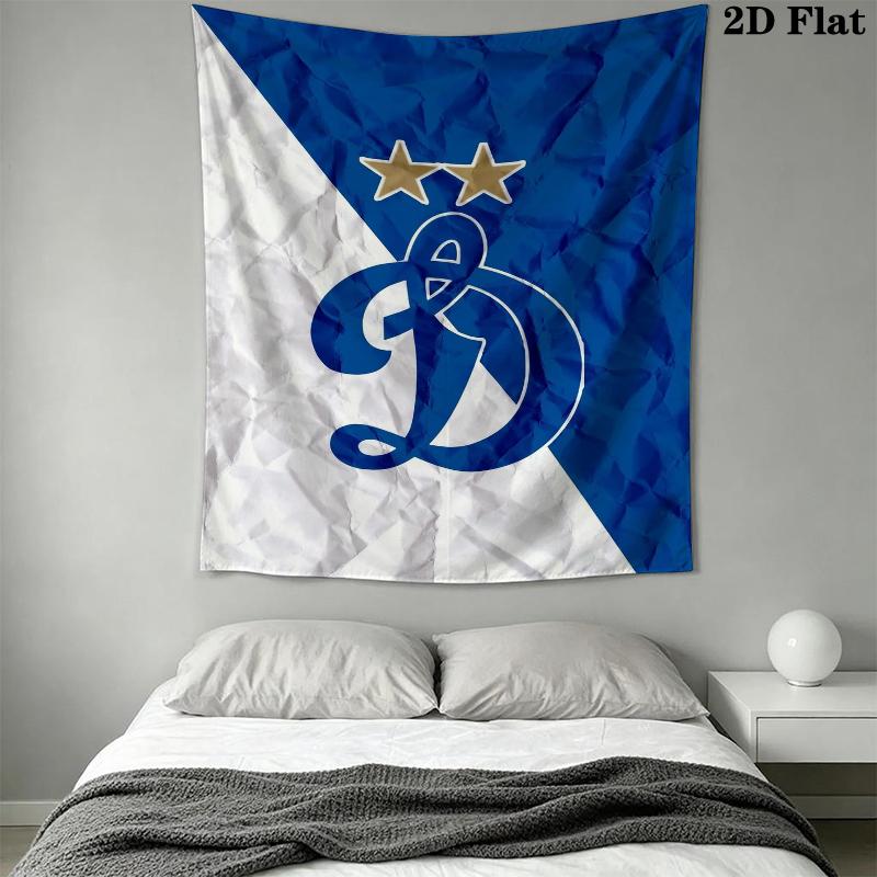 FC Dynamo Moscow Wall Tapestry Aesthetic Wall Hanging Printed Fabric Blanket Decorative Tapestries for Bedroom Living Room Home Decor