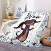 Blankets Children Girls Boys Linen Wool Blankets Personalized Family Friends Flannel Blankets Gifts