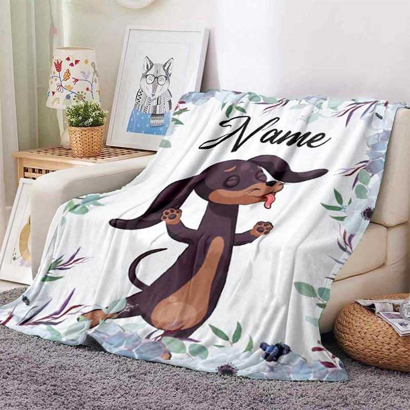 Blankets Children Girls Boys Linen Wool Blankets Personalized Family Friends Flannel Blankets Gifts