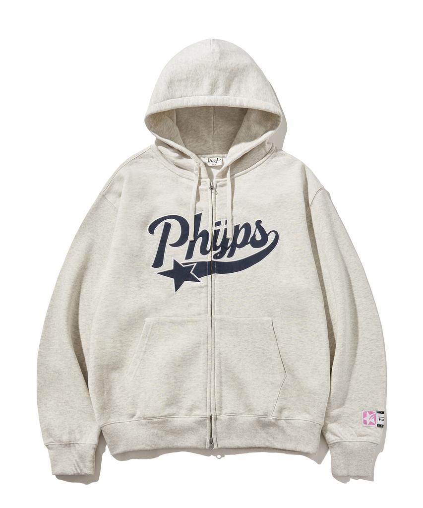 Physical Department Startail Zip-Up Hoodie_Oatmeal