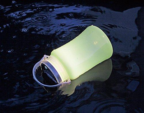 Captain Stag Camping Lantern Light, Floating LED Lantern Type II, Solar & USB Rechargeable, Pink, UK-4046