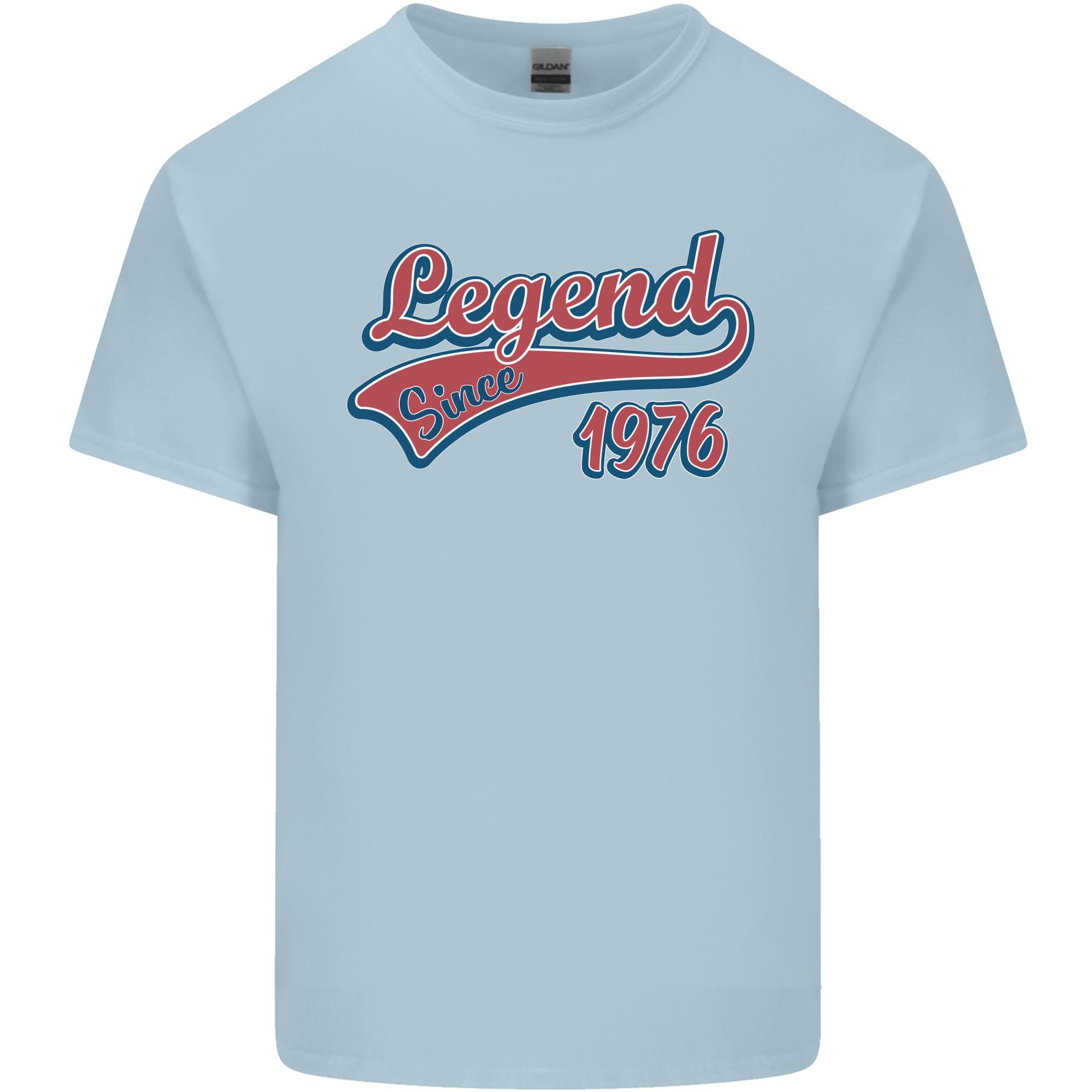 Legend Since 50th Birthday 1976 Unisexs Light Cotton Tshirt S