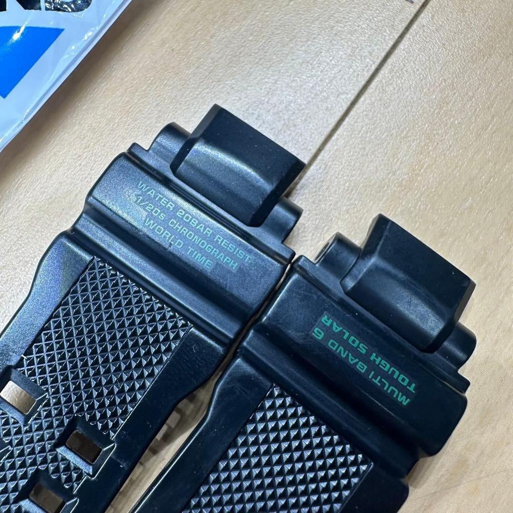 Used CASIO G-SHOCK GW-A1100 Genuine Replacement Rubber Belt Black