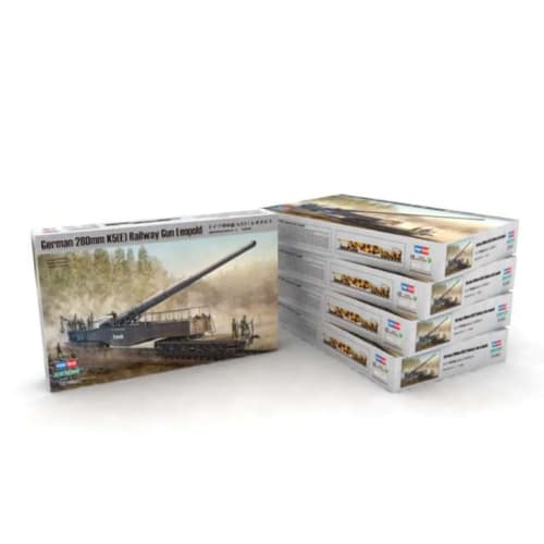 Hobby Boss 1/72 Fighting Vehicle Series German Railway Gun 280mm K5 E Leopold Plastic Model