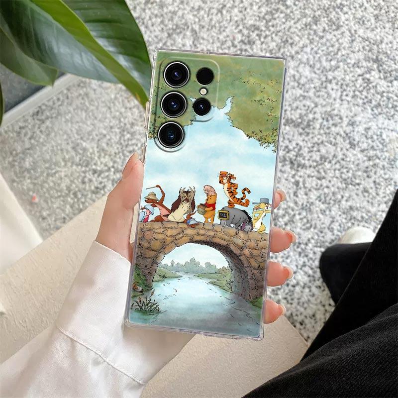 Winnie Pooh Tigger Eeyore Piglet Nature Transparent Case For Samsung Galaxy S26 S25 Ultra S24 S22 S26 Plus S20 S23 S21 FE Cover