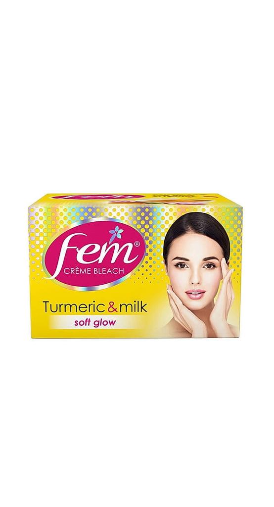 Fem Fairness (Turmeric & Milk) Creme Bleach, 24g