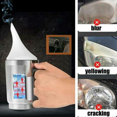 Car Headlight Repair Tool Polishing Renovation Kit Repair Fluid Liquid Polymer Restoration Headlamp With Car Battery Clip Set