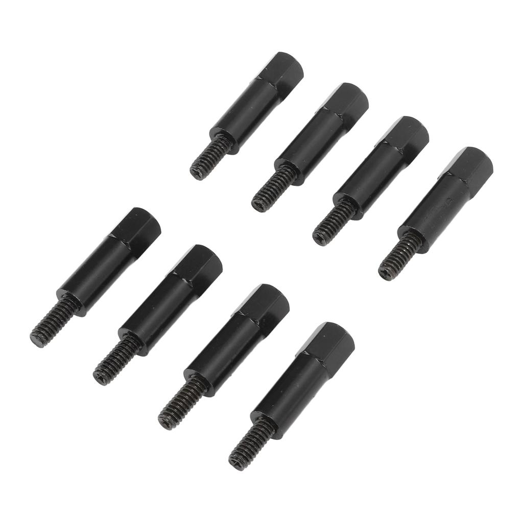 8pcs Car Valve Cover Bolt Nut Black Powder Coated Replacement for SBC Small Block 283 305 327 350 383 400 Engines