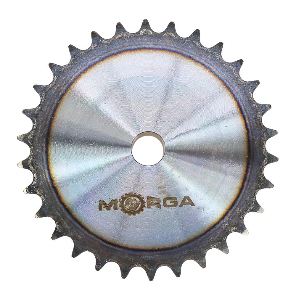 Hardened chain sprocket with flange, hub 10B-1 (R1 5/8) Z-30 outer diameter - 158.8 MORGA