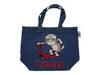 MAKERS Kumamine Denim Embroidered B4 Tote Bag, Work Cat D