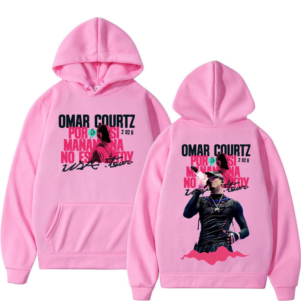Rapper Omar Courtz Por Si Manana No Estoy  Tour Hoodies Men Women Clothing Fashion Long Sleeve Hooded Sweatshirts Streetwear