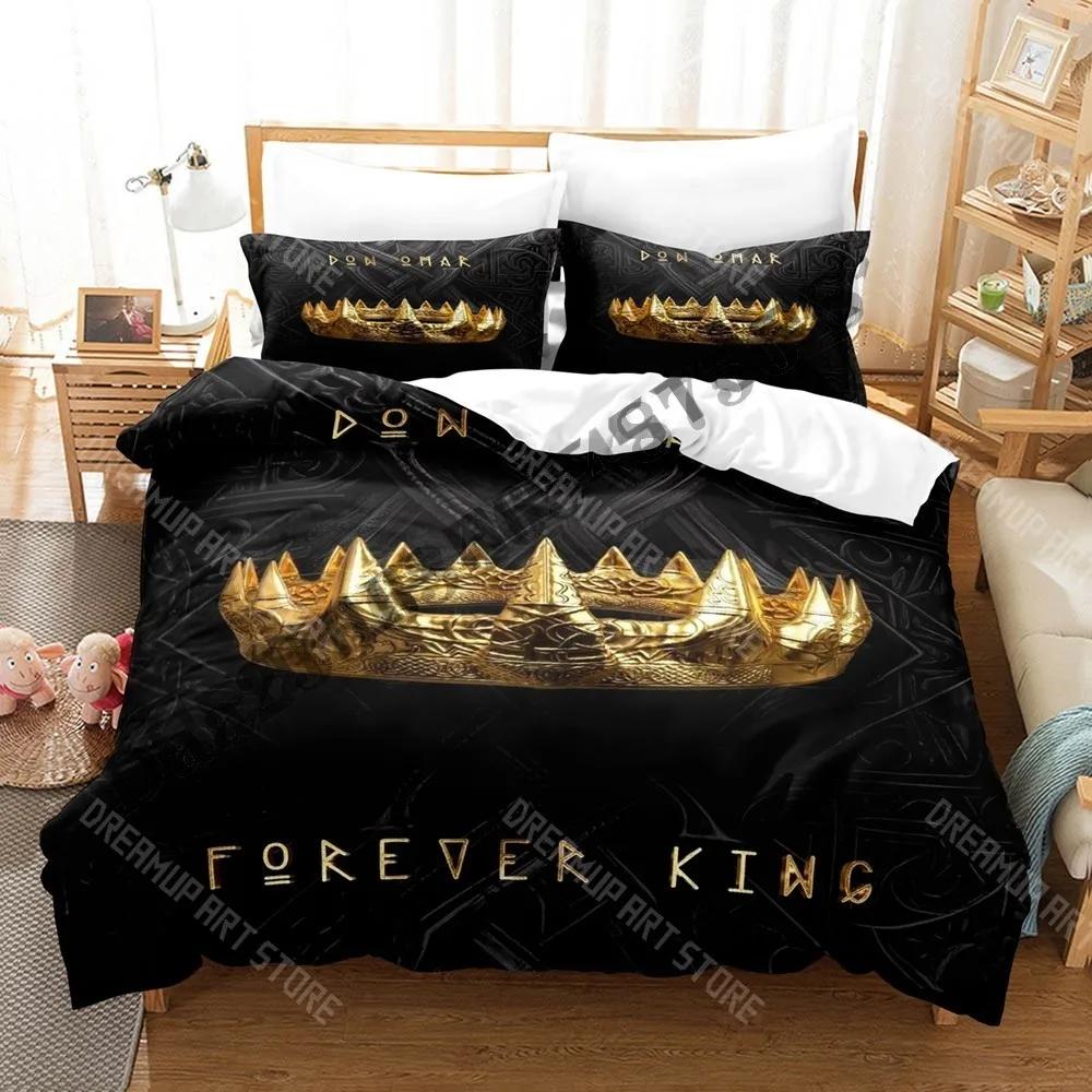 3D Print Don Omar Bedding Set Single Twin Full Queen King Size Bed Set Adult Kid Bedroom Duvetcover Sets Print Anime Bed Sh