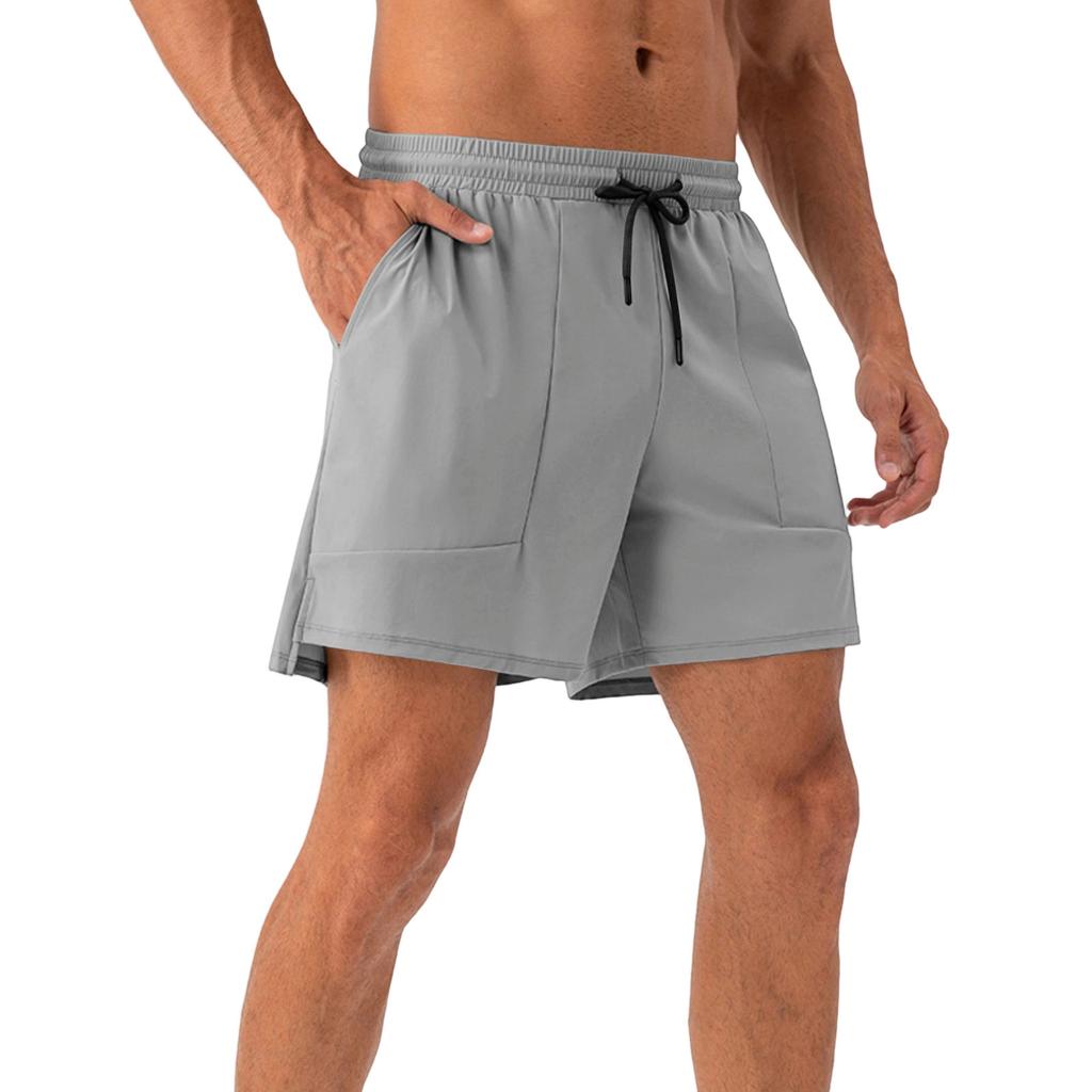 Men's Lightweight, Breathable, Cool-Feeling Training Shorts - Men's Elastic Waist, Quick-Drying Running And Fitness Sports Shorts