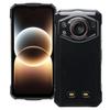 TPU Phone Case for DOOGEE Fire 7 Ultra Transparent Black Cover for DOOGEE Fire7 7Ultra Silicone Soft Cover Protective Back Shell