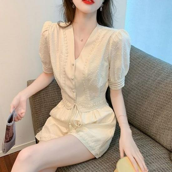 2026 Korean Summer Women s Slimming Chic Two-Piece Shorts Set Small