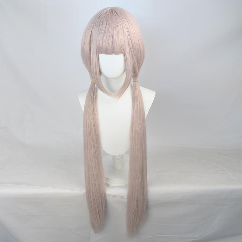 39" Extra Long Pink Twin-Tails Cosplay Wig – Pre-Styled Cat Girl Anime Pigtails with Heat-Resistant Synthetic Hair