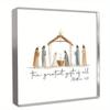 2D Acrylic Nativity Scene Center Decorative Ornament - Holy Infant Christmas Festival Decora Accompanied By Angels and Shepherds
