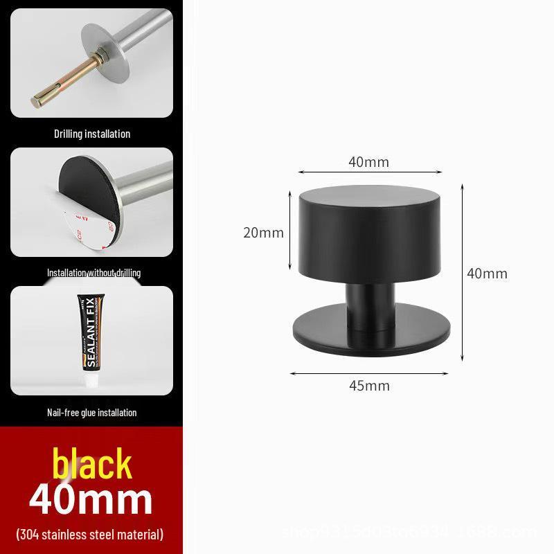 Silent Windproof Door Stopper and Holder - Anti-Theft and Anti-Collision Design